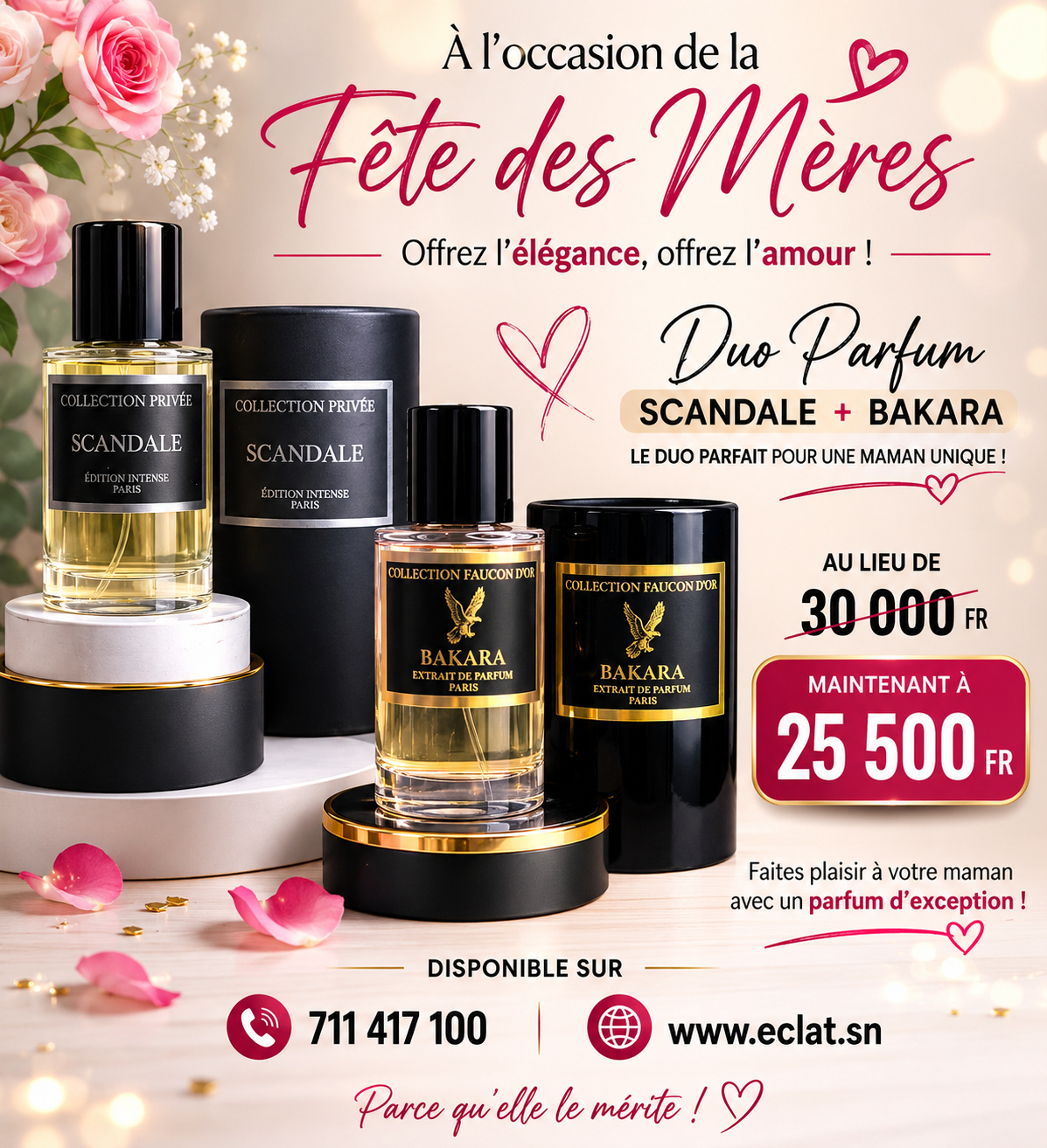 Fête des Mères à Dakar : profitez d’une offre exceptionnelle sur les parfums Collection Privée aujourd’hui seulement
